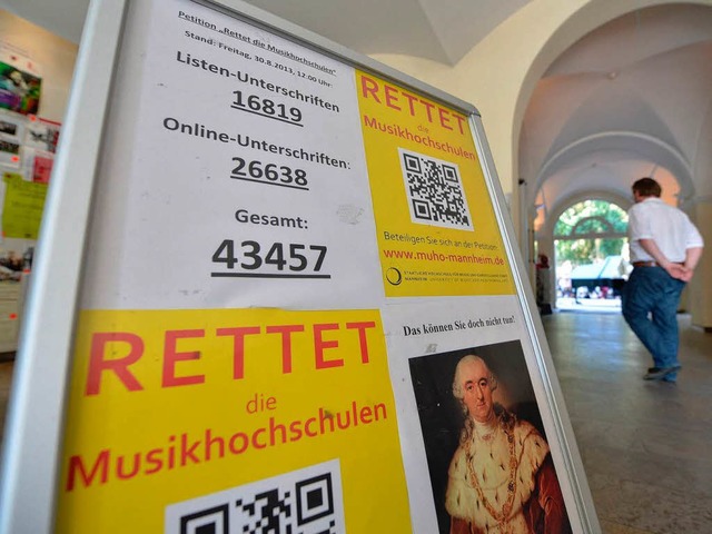 Kampf um die Musikhochschulen im Lande: An der Zahl soll nicht gerttelt werden.  | Foto: dpa