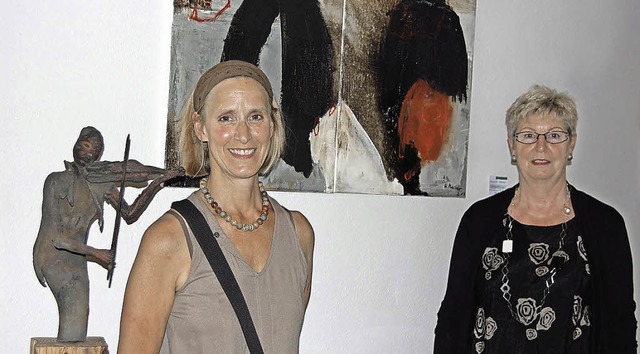 Ausstellung zweier Knstlerinnen (von ...ndr-Engelhardt und  Hannelore Macher   | Foto: Barbara Puppe-Opahle