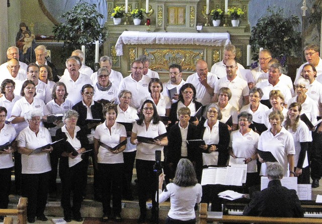 Zum Ausklang des Pfarrfestes  gaben de...ert in der gut besuchten Pfarrkirche.   | Foto: Ulrike Spiegelhalter