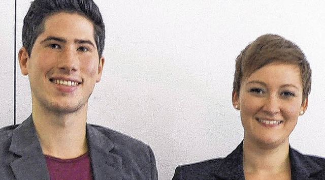 Die beiden neuen Musikstipendiaten Cla...nk-Hochrhein Stiftung. Bild: Tillessen  | Foto: tillessen