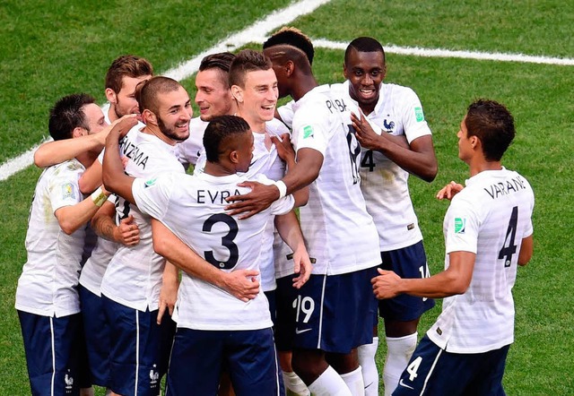 2:0 gegen Nigeria: Frankreich ist weiter.  | Foto: AFP
