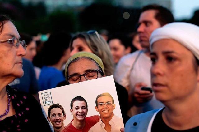 Leichen von drei vermissten israelischen Jugendlichen gefunden