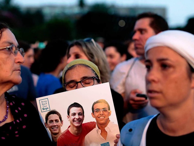 Kidnapper haben die drei vermissten Israeli erschossen.  | Foto: dpa