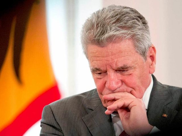 Bundesprsident Joachim Gauck fordert mehr Hilfe und Respekt fr Flchtlinge  | Foto: dpa