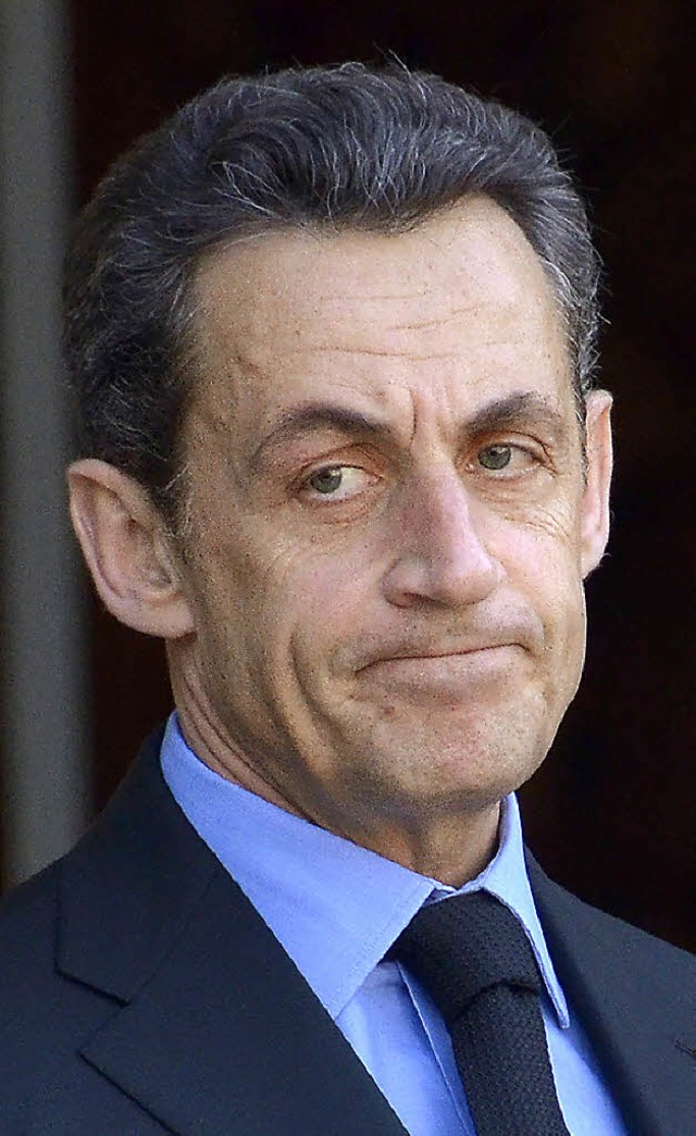 Frs Erste hinter Gittern: Nicolas Sarkozy   | Foto: dpa