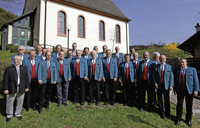 Ein sangesfreudiger Chor: Der Gesangverein Gresgen im Jubilumsjahr   | Foto: Wolfgang Grether