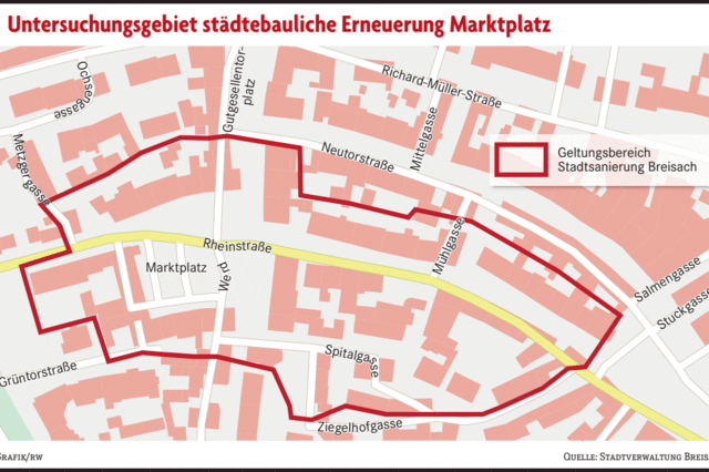 Breisach hofft auf Zuschsse fr die Erneuerung des Marktplatzes