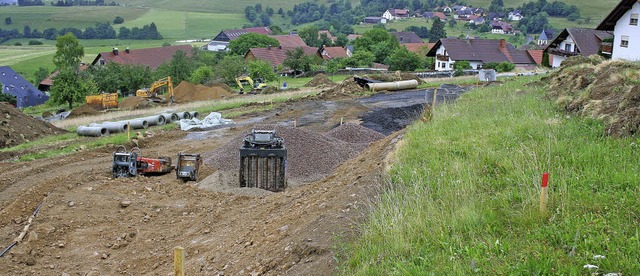 Die Erschlieungsarbeiten fr acht Bau... gibt die             Ortsverwaltung.   | Foto: Gerd Sutter