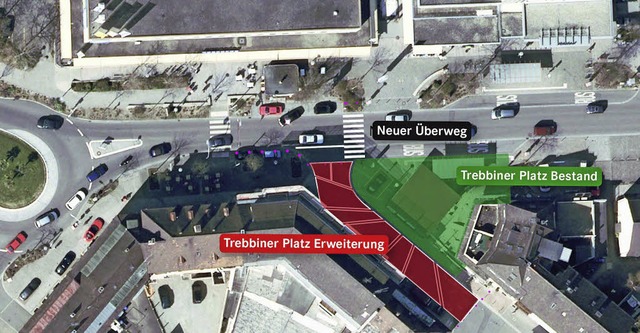 Der vergrerte Trebbiner Platz mit de...epro>STADTVERWALTUNG</BZ-FotoNurRepro>  | Foto: Stadtverwaltung