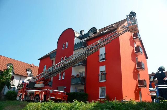 In diesem Haus in Kandern hatte der 55-Jhrige Feuer gelegt.   | Foto: Maier