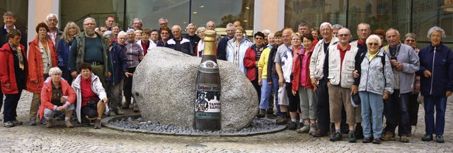 Die Gruppe &#8222;Les Goyeurs de Retz&...en Staatsbrauerei Rothaus mit Fhrung.  | Foto: Patrick Burger