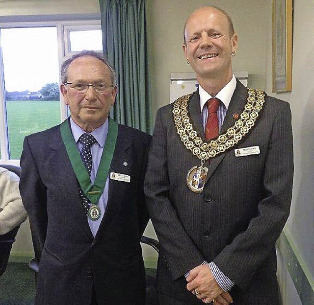 North Hykeham Mayor Mark Reynolds (rechts) und Stellvertreter Keith Sampson  | Foto: Privat