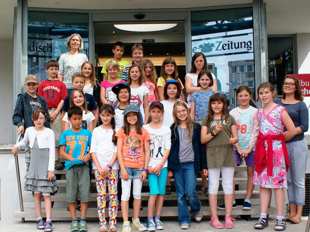 Die Klasse 4a der Hansjakobschule Titisee-Neustadt mit ihrer Lerherin Ulrike Greyer. Die Klasse 4a der Hansjakobschule Titisee-Neustadt mit ihrer Lerherin Ulrike Greyer.