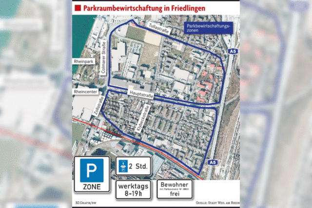 Parkzone für Friedlingen