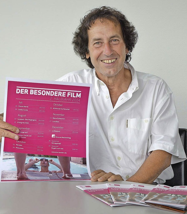 Das Programm der besonderen Filme fr ...nderner Kinovereins, Horst Brenneisen.  | Foto: Markus Maier