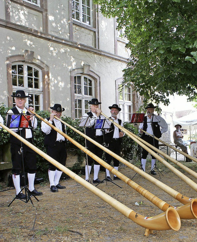 Alphornblser vom Kaiserstuhl laden zu...Fest des Vis--Vis-Zweckverbands ein.   | Foto: ulrike le bras