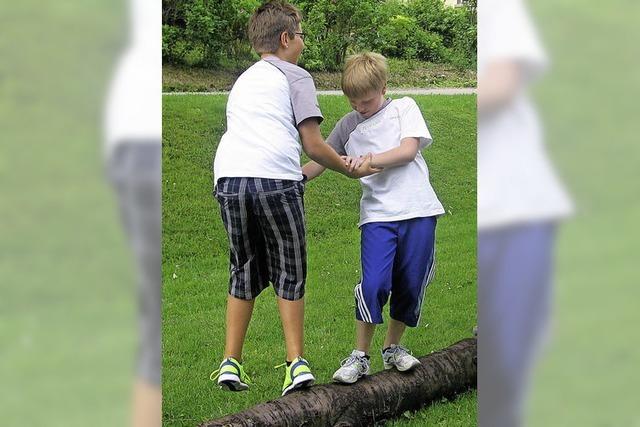 90 Kinder ben die Selbstbehauptung