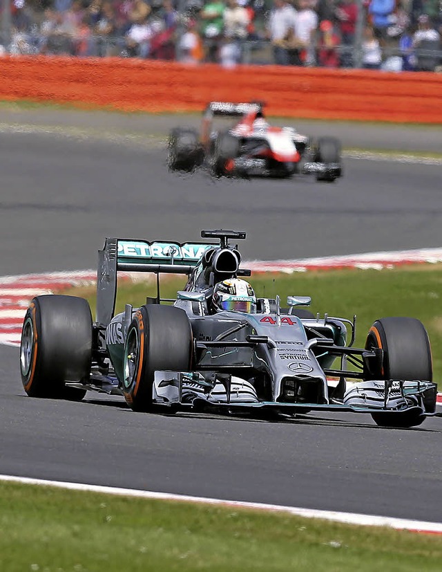Lewis Hamilton auf dem Weg zum Heimsieg in  Silverstone   | Foto: AFP