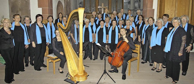 Der Singkreis tlingen gab am Sonntag ...egleitung auf Orgel, Harfe und Cello.   | Foto: OUNAS