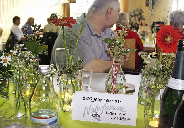 Blumen und Glckwnsche frs Geburtsta...iges Bestehen an zwei Tagen gefeiert.   | Foto: Heidi Fssel