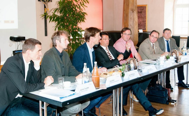 Im Ettenheimer Brgersaal wurde gester...ert, Thomas Schfer und Heinrich Dixa.  | Foto: Olaf Michel (Bilder-Michel.de)