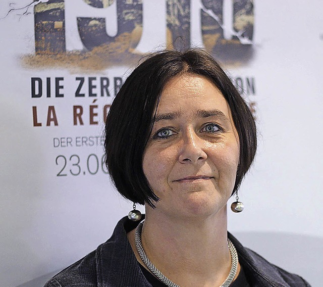 Uta Hinz, Historikerin aus Schopfheim, sprach im Dreilndermuseum.   | Foto: Antje Gessner