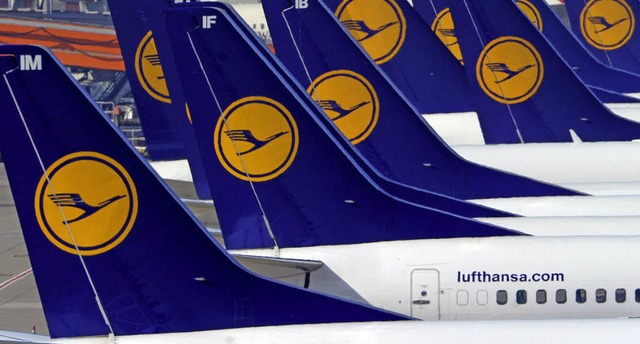 In Reih&#8217; und Glied: Die Lufthansa-Flotte  | Foto: dpa