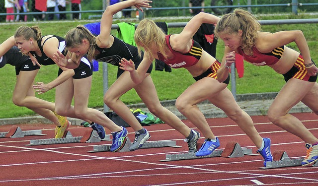 Dynamisch: In den Sprintwettbewerben ...gendluferinnen mit schnellen Zeiten.   | Foto: heiler