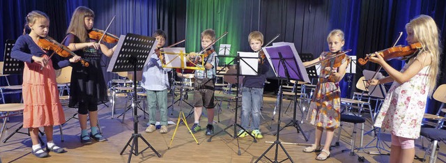 Das Waldkircher Kinderkammerorchester ...zert im Geschwister-Scholl-Gymnasium.   | Foto: Weiss