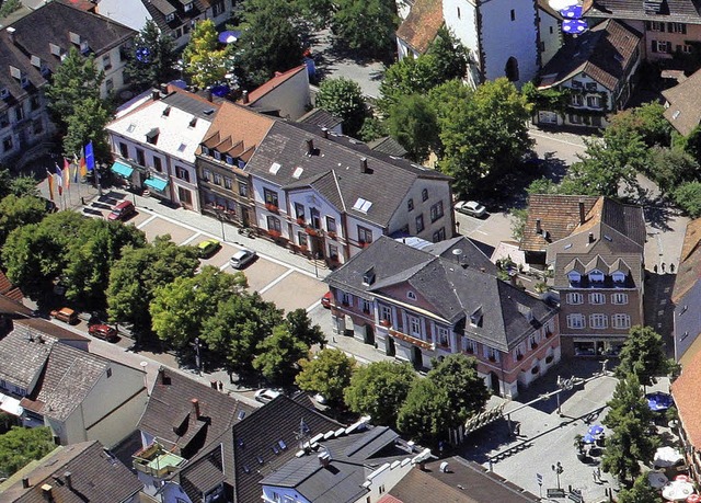 Der Marktplatz bleibt Marktplatz, der ...dem Plan von 1822, werden  umgedreht.   | Foto: Meyer, ZVG