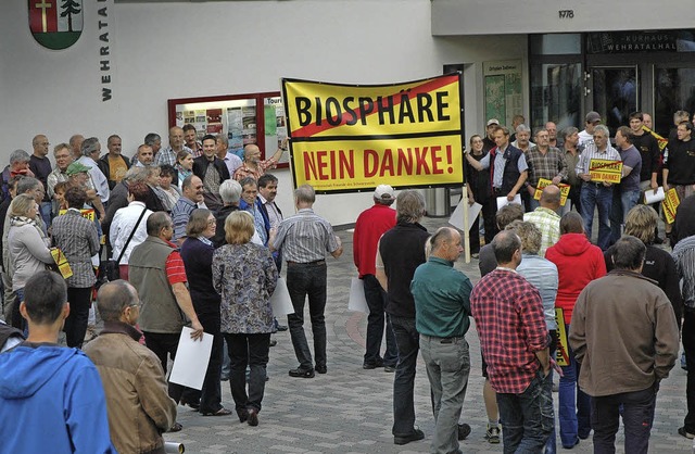 Gegen den Beitritt zum Biosphrengebie...ich auch in Herrischried Widerstand.    | Foto: archivfoto: Stefan sahli