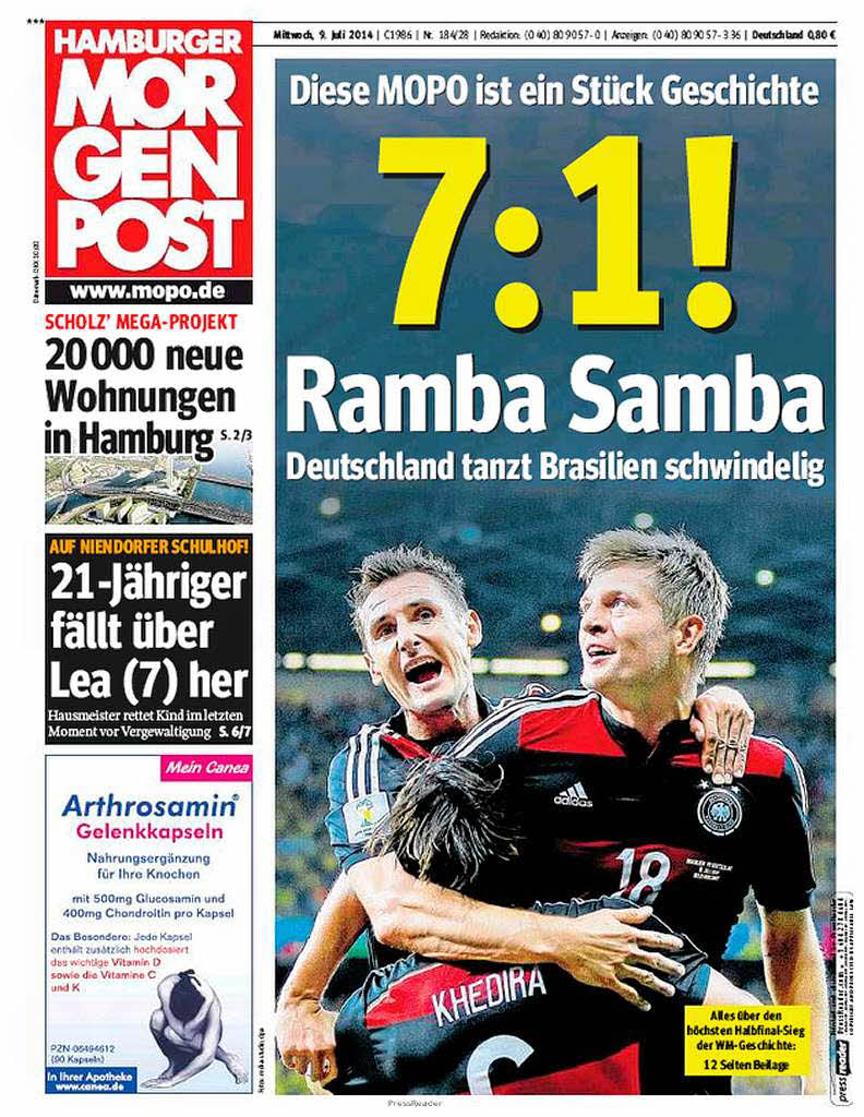 „Ramba Samba“ - Hamburger Morgenpost, Deutschland
