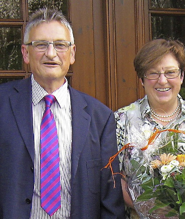 Reinhard Gabelmann mit Ehefrau Christine.   | Foto: sparkasse