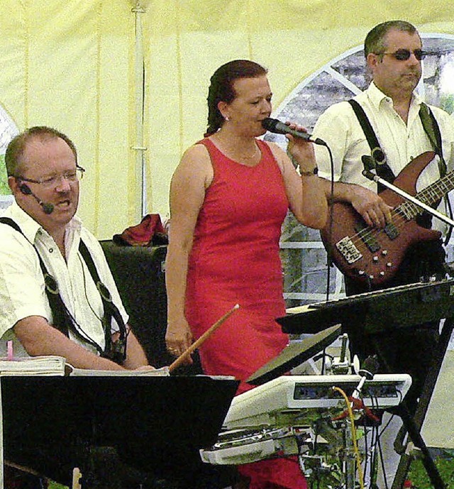 Die beliebten Wiesental-Musikanten beim Maulburger Sommerfest des HOM.   | Foto: Georg Diehl