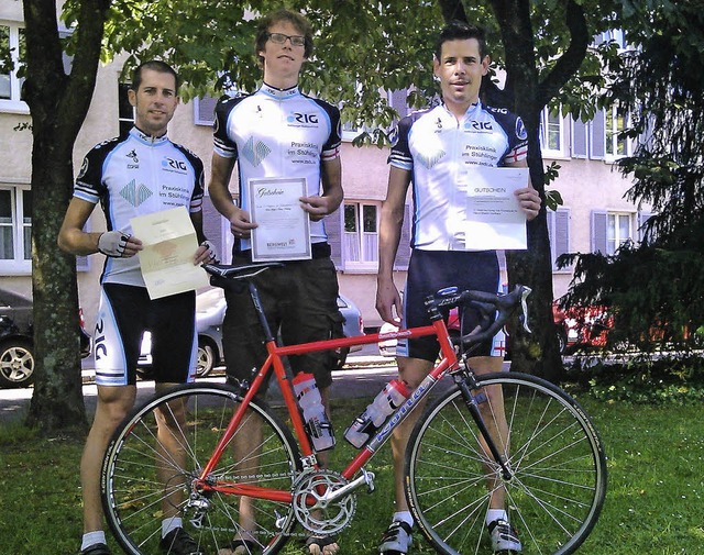 Die drei Gewinner von 2013 erhielten j...d,  Stefan Rinne und Martin Steffens.   | Foto: zvg