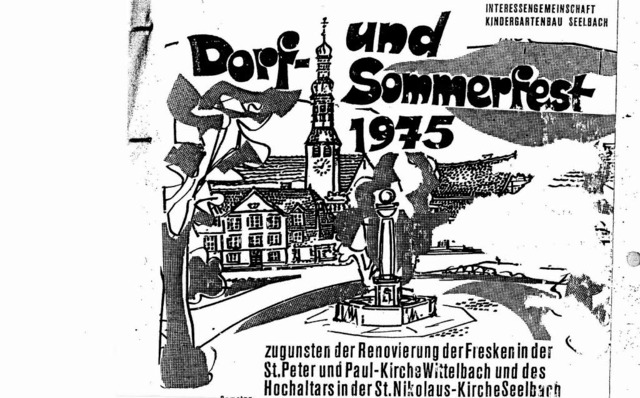 Die Einladung von 1975<BZ-FotoNurRepro> IG Dorffest</BZ-FotoNurRepro>  | Foto: promo