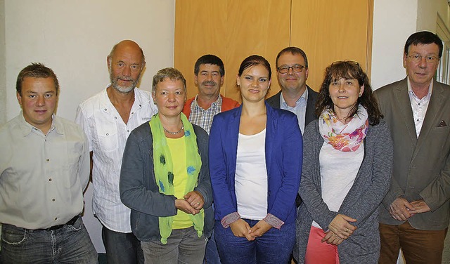 Der neugewhlte Ortschaftsrat von Esch...o Rombach, Sonja Ernst und Pius Asal.   | Foto: Andreas Peikert