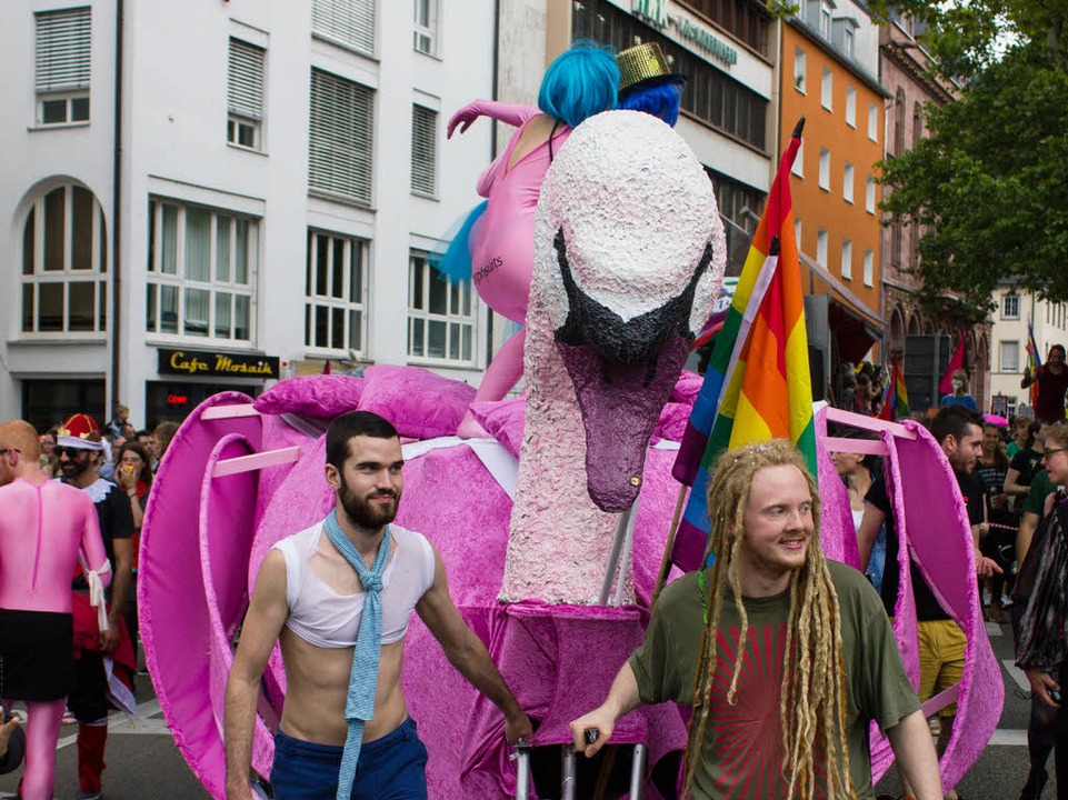 Christopher-Street-Day Parade in Freiburg.  | Foto: Daniel Laufer