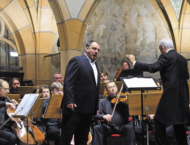 Schmerzensausbrche mit Mahler: der Bariton Matthias Goerne   | Foto: Bernard Fruhinsholz
