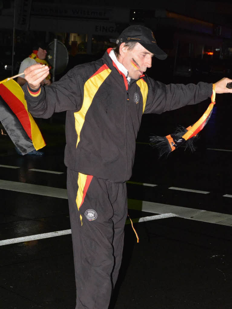 Riesiger Jubel herrschte auf den Straen in Neustadt, nachdem der WM-Titel feststand.