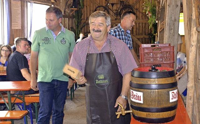 Zum letzten Mal bernahm der scheidend...tich beim Dreschefest in Tutschfelden.  | Foto: Jrg Schimanski