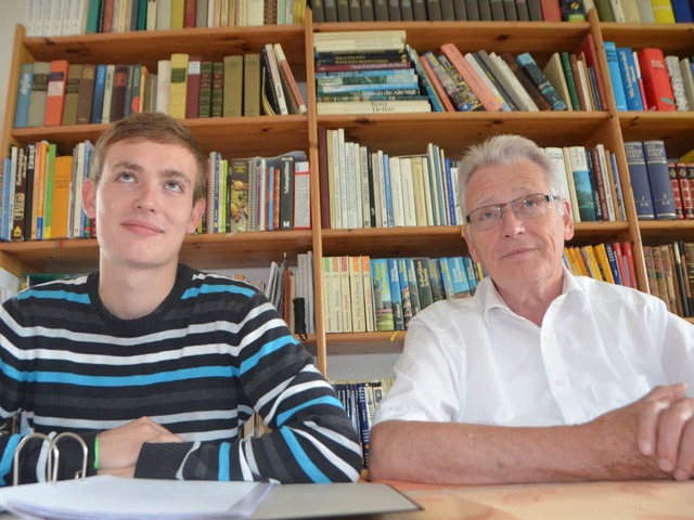 Leon (links) und Heinz Intveen  | Foto: Ralf H. Dorweiler
