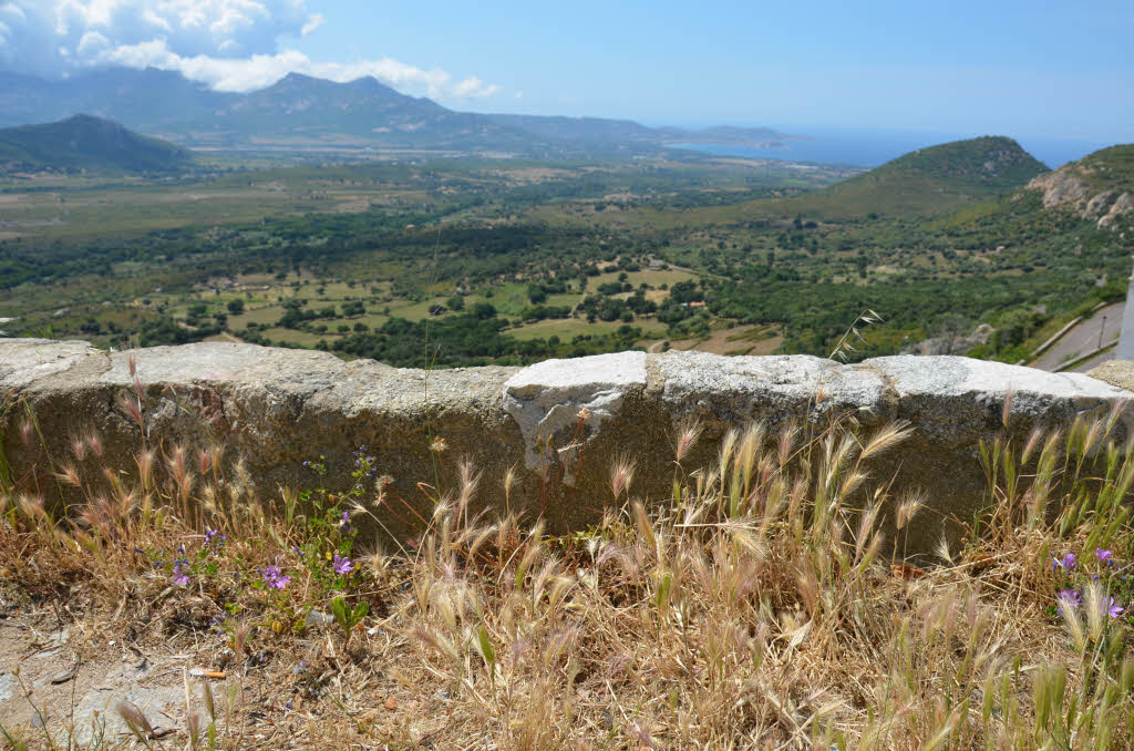 Blick vom Hinterland auf Calvi
