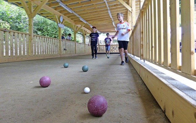 Ein Sport fr jedes Alter: Neue, konfortable Boccia-Anlage in Diersburg  | Foto: frank leonhardt