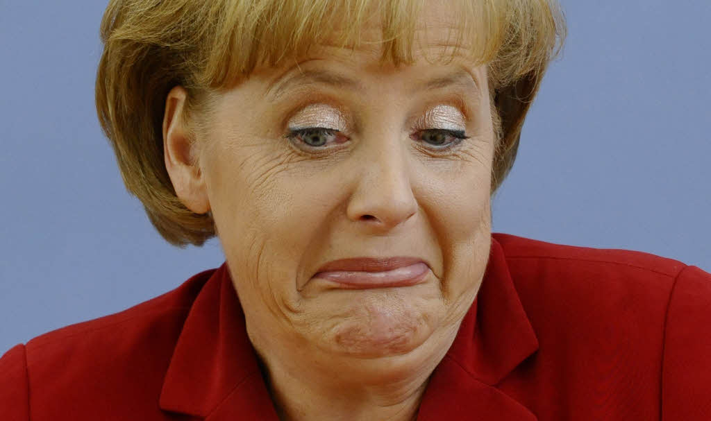 Daneben ist Merkel nicht nur fr ihre Frisuren, sondern auch fr ihre Mimik...