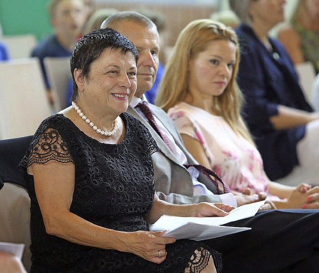 Gudrun Grafe bei ihrer Verabschiedung   | Foto: Christoph Breithaupt