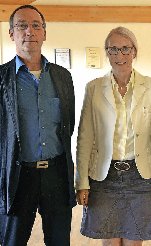 Neue Brgermeisterstellvertreter in Feldberg.Frank Link und Elisabeth Klein  | Foto: Ralf Morys