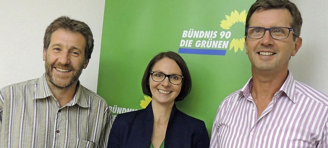 Der neue Vorstand (von links): Jrgen ...) und Alfred Baum (Kreisvorsitzender)   | Foto: grne