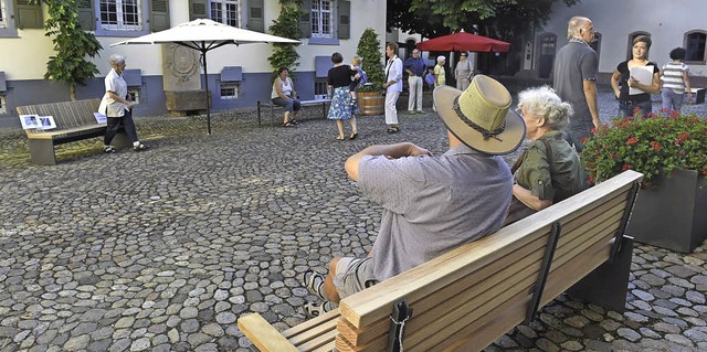 Der Hof des Markgrfler Museums ist so...aufgerufen, ihre Meinung beizutragen.   | Foto: Volker Mnch