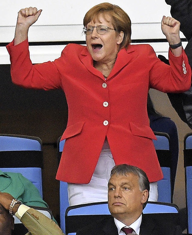 Jubeln konnte Angela Merkel bereits be... Bundeskanzlerin ihren 60. Geburtstag.  | Foto: dpa